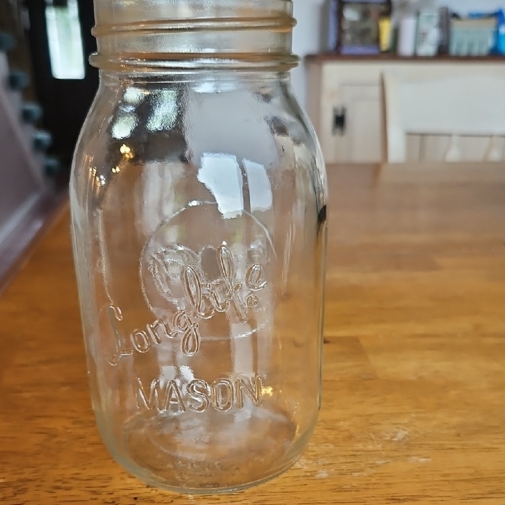Mason Clear Glass Jar